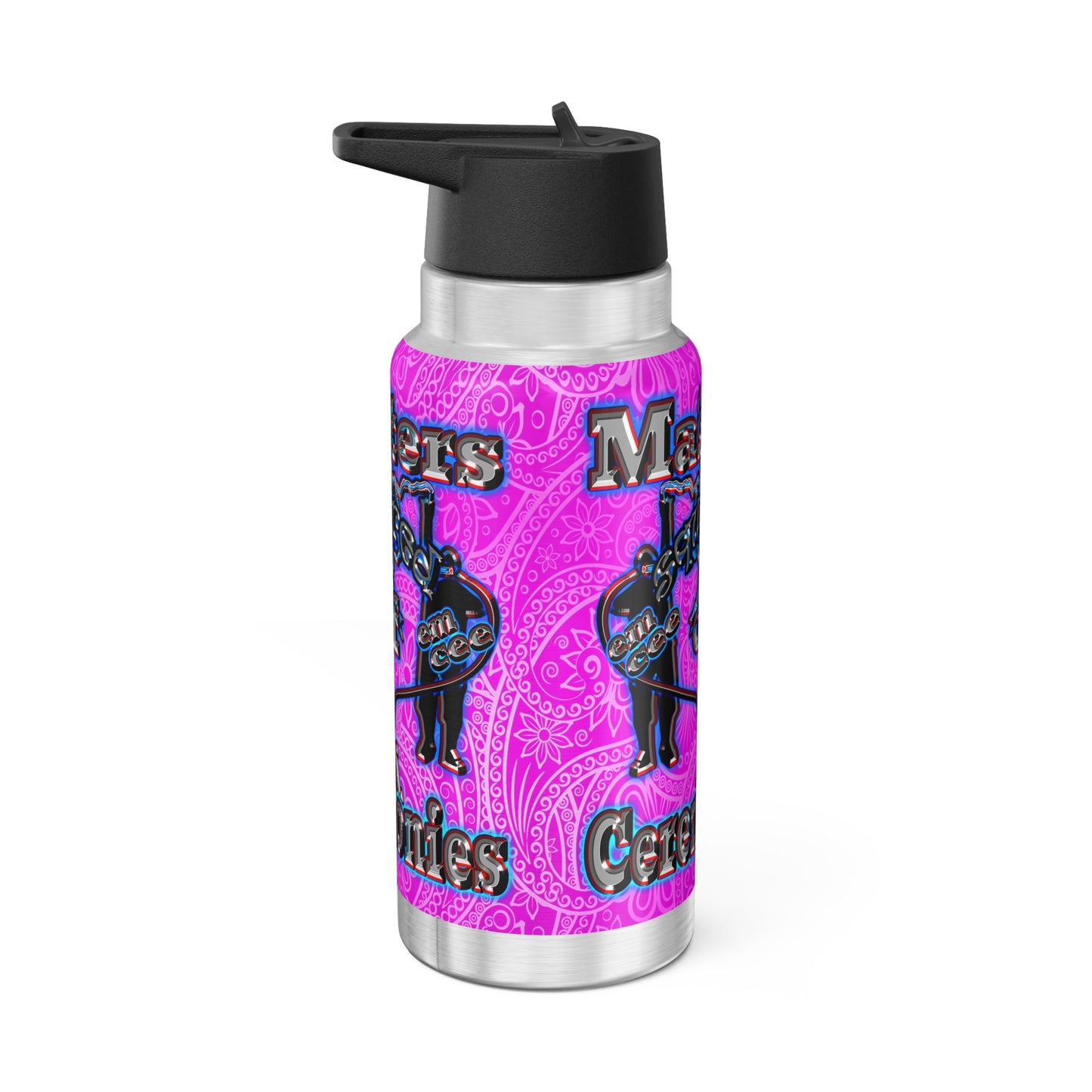 em cee squared - Gator Tumbler, 32oz (pink swirl)