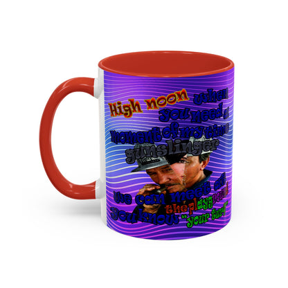 high noon - Accent Mug (purple wave)