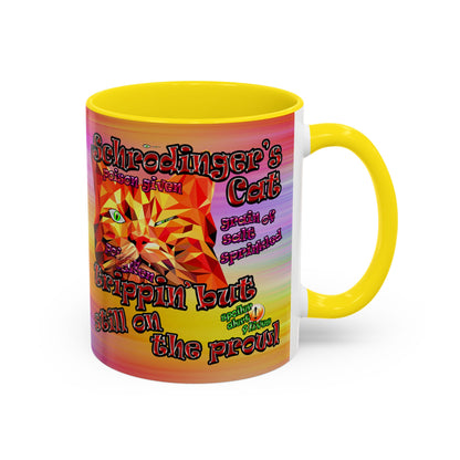 schrodinger's cat - Accent Mug (color blur)