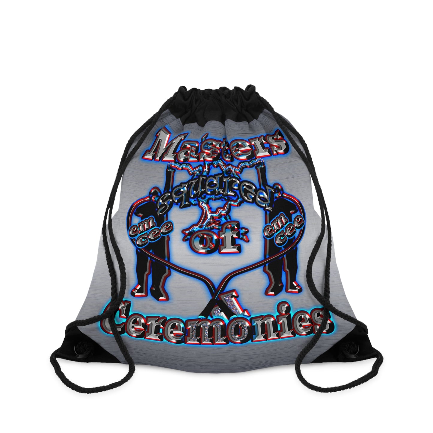 em cee squared - Drawstring Bag (brushed nickel)