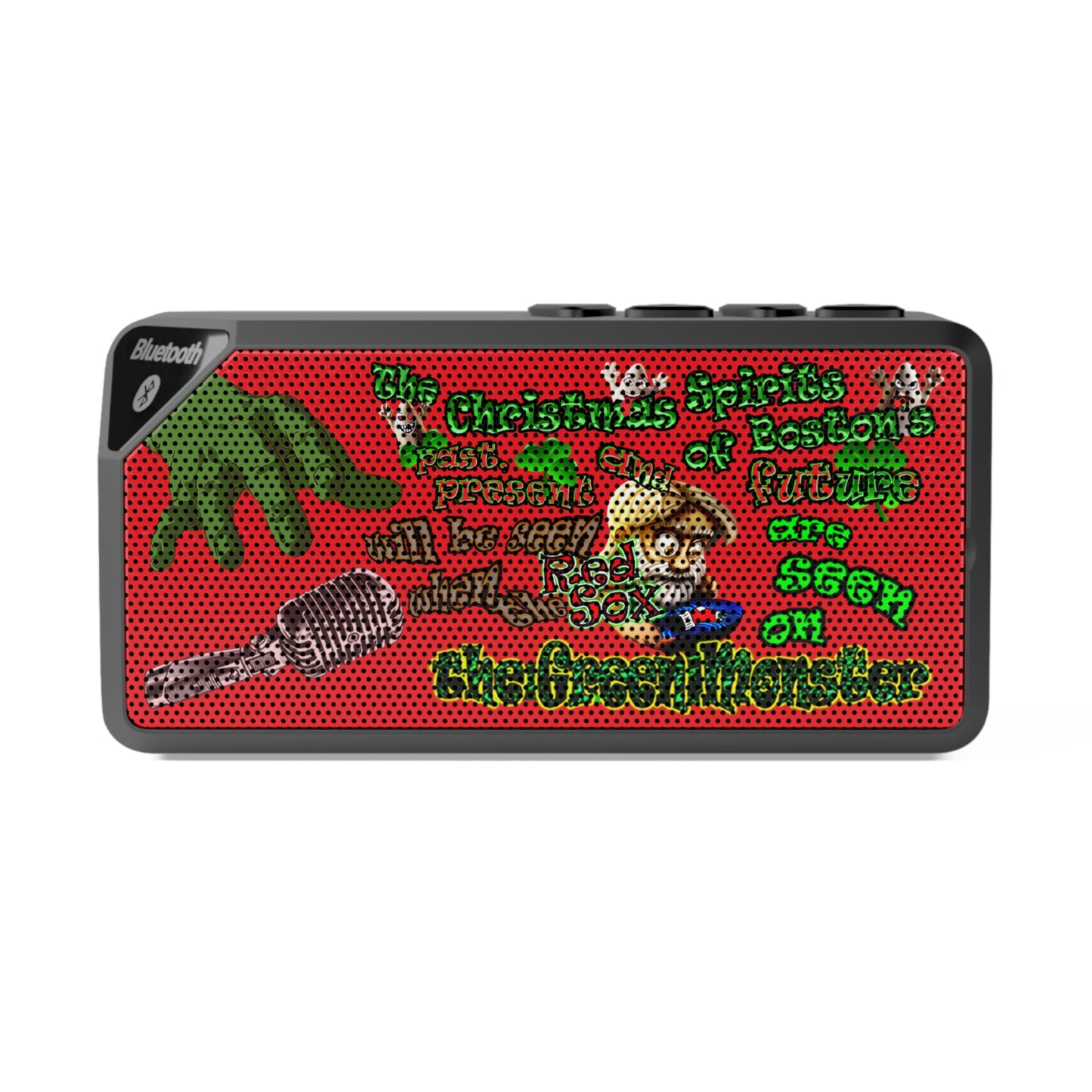 christmas spirits of boston - Jabba Bluetooth Speaker (red)