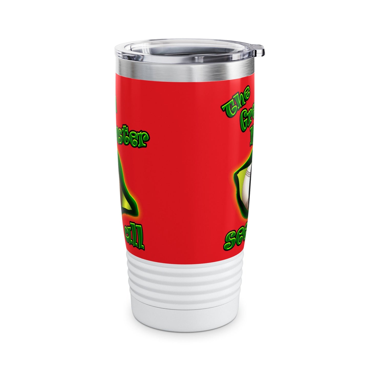 green monster - Ringneck Tumbler, 20oz (red)