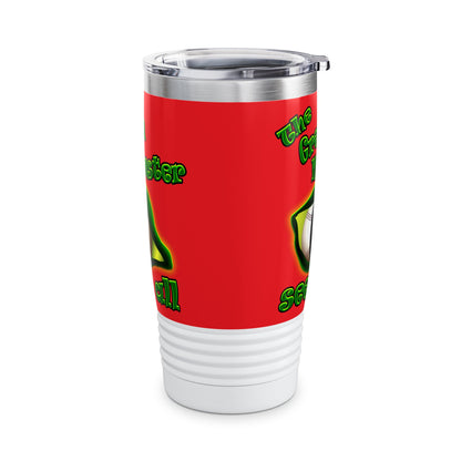 green monster - Ringneck Tumbler, 20oz (red)