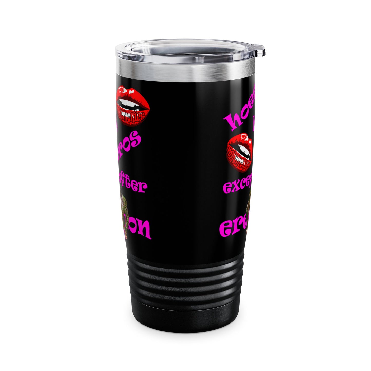 hoes b4 bros - Ringneck Tumbler, 20oz (black)