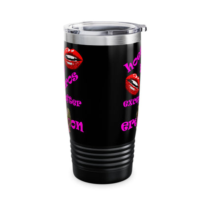 hoes b4 bros - Ringneck Tumbler, 20oz (black)