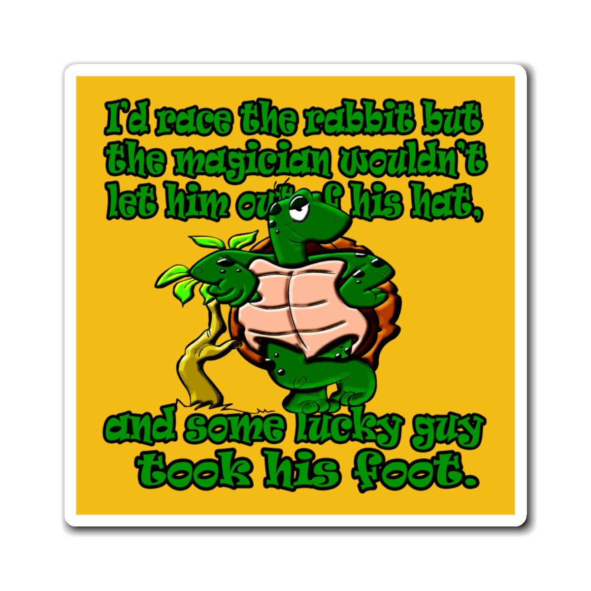 turtle race - Magnets - (yellow)
