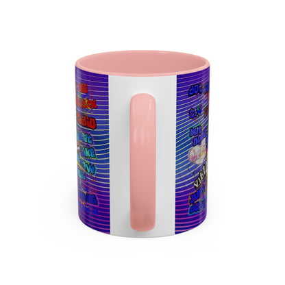 drop the beat - Accent Mug (purple wave)