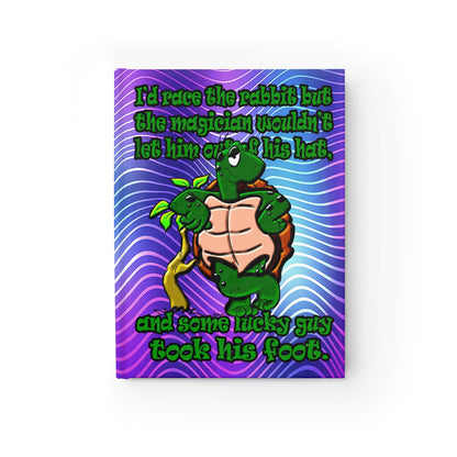 turtle race - journal-blank (purple wave)