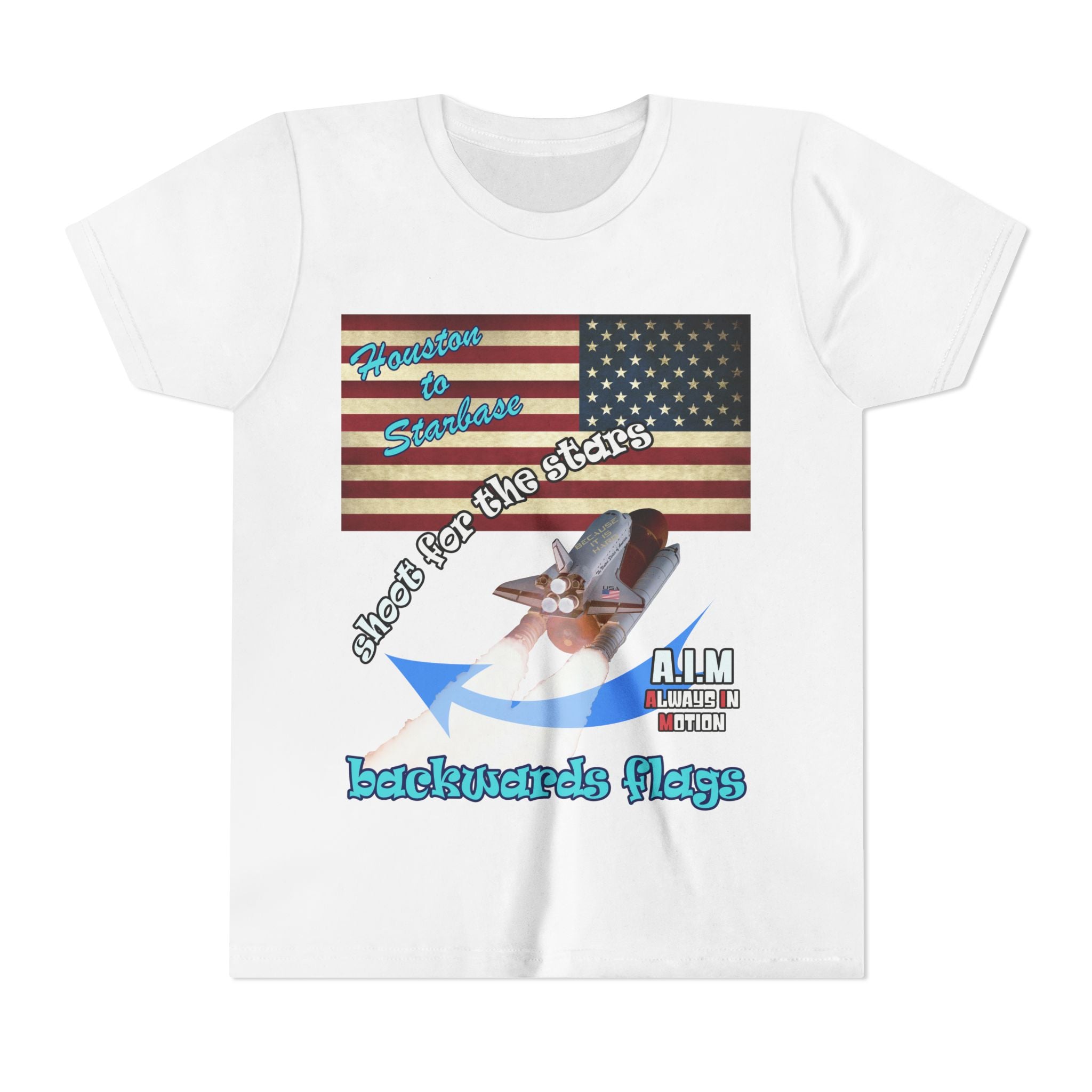 shoot for the stars - Youth Short Sleeve Tee