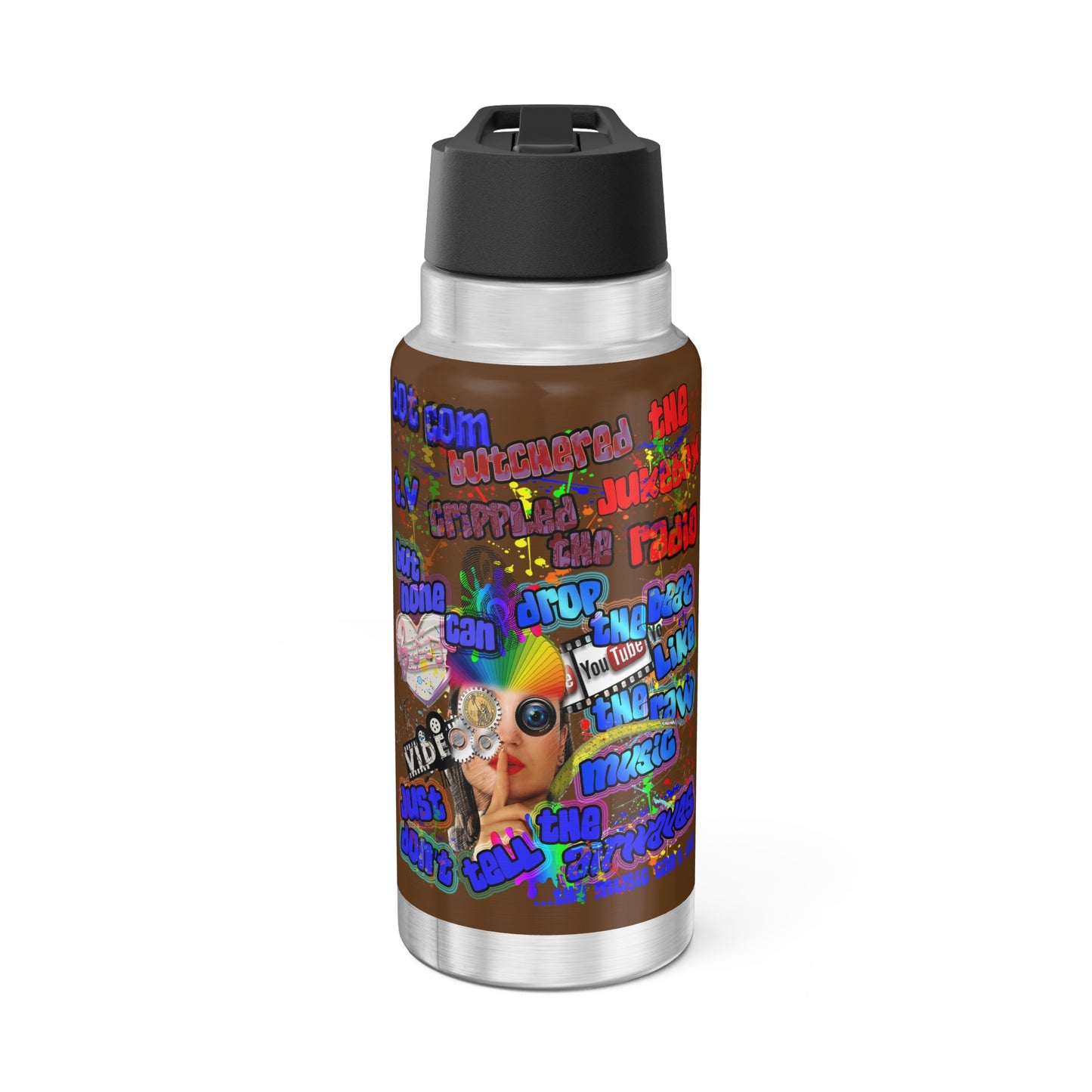 drop the beat - Gator Tumbler, 32oz (brown)