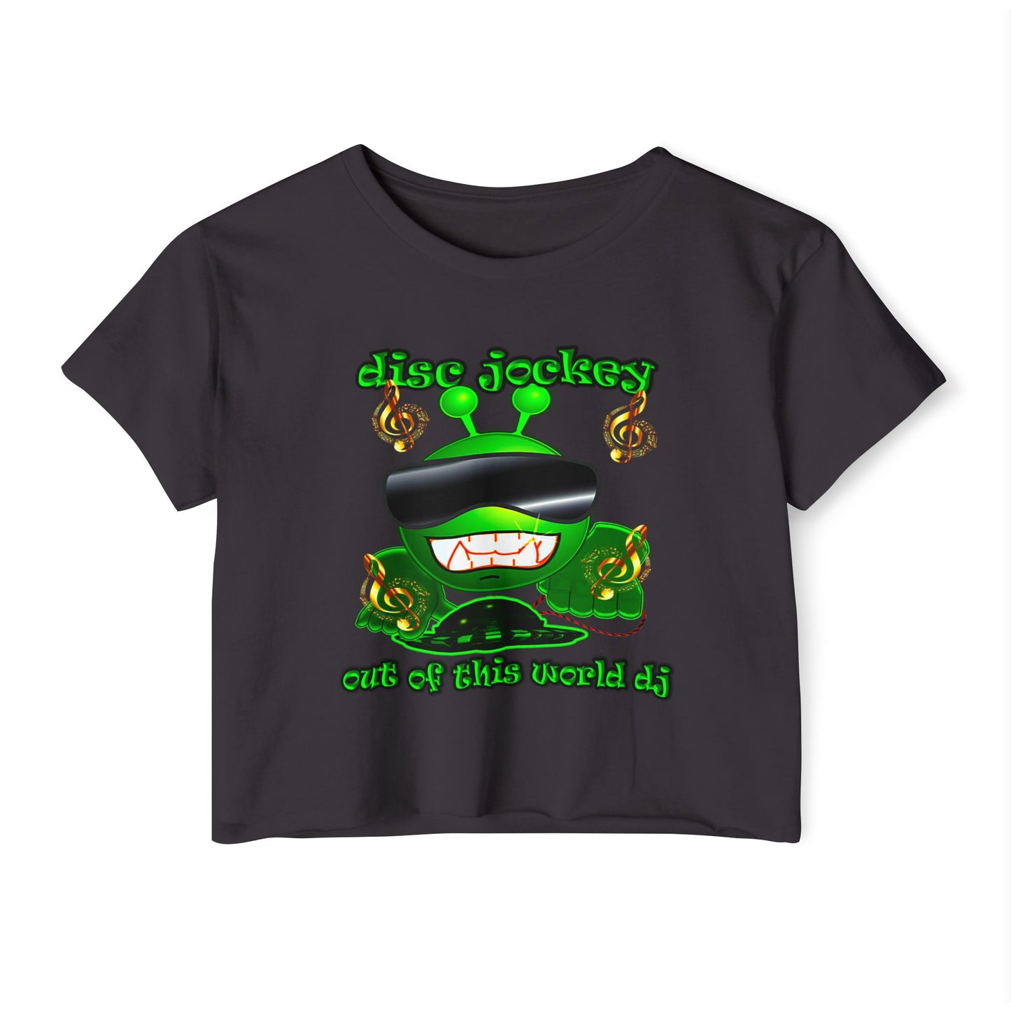 disc jockey - Women's Festival Crop Top
