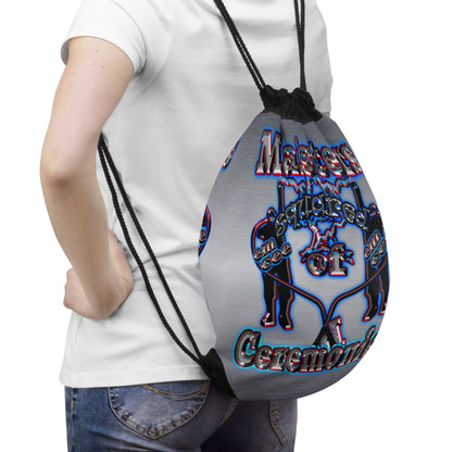 em cee squared - Drawstring Bag (brushed nickel)