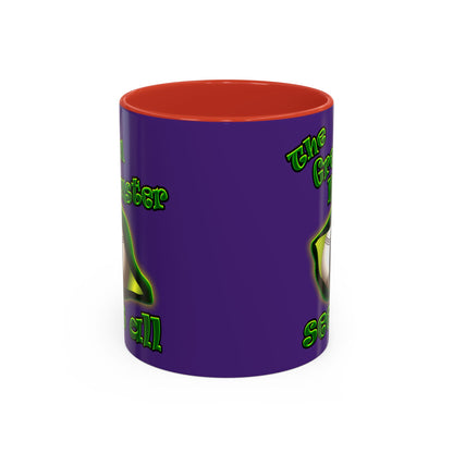 green monster - Accent Mug (purple)
