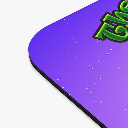 green monster - Mouse Pad (Rectangle) (purple-pink wave)