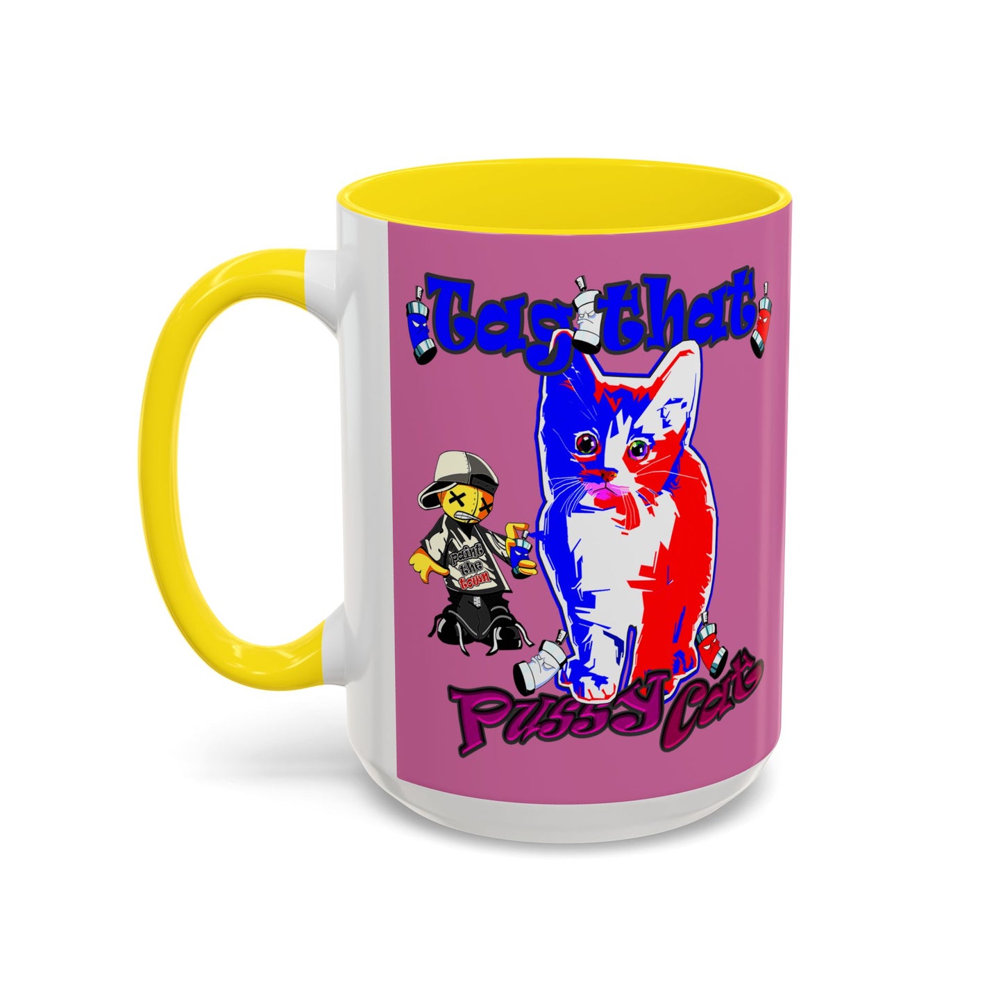 tag that - Accent Mug (light pink)