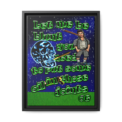 og - framed canvas art ('snoops' background)