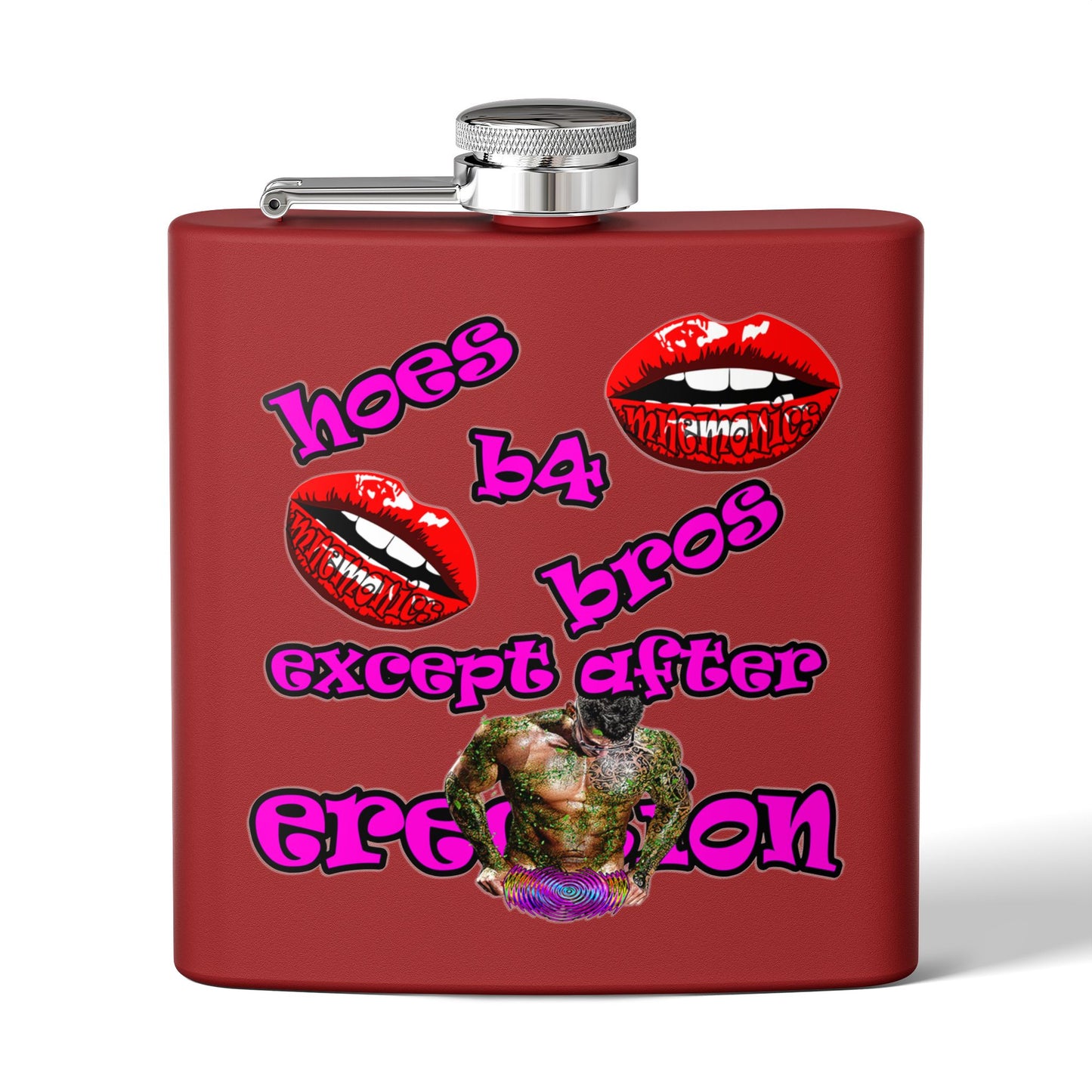 hoes b4 bros - Stainless Steel Flask