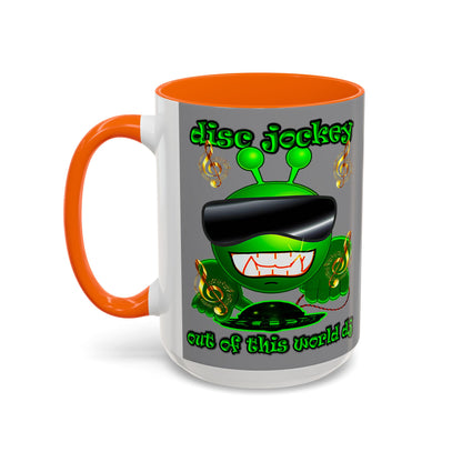 disc jockey - Accent Mug (grey)