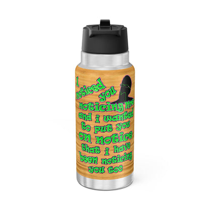 noticed you noticing - Gator Tumbler, 32oz  (butterscotch wood finish)