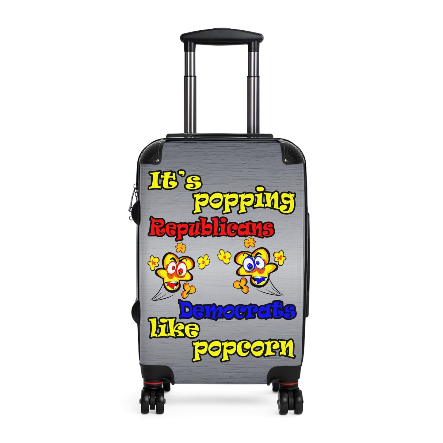 popping like popcorn - Suitcase (brushed nickel)