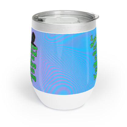 noticed you noticing - Chill Wine Tumbler (light blue-purple wave)