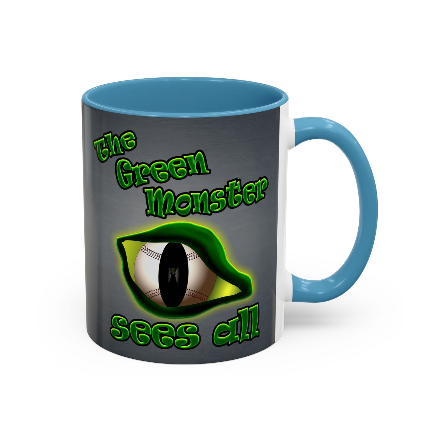 green monster - Accent Mug (grey-light grey)