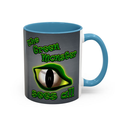 green monster - Accent Mug (grey-light grey)