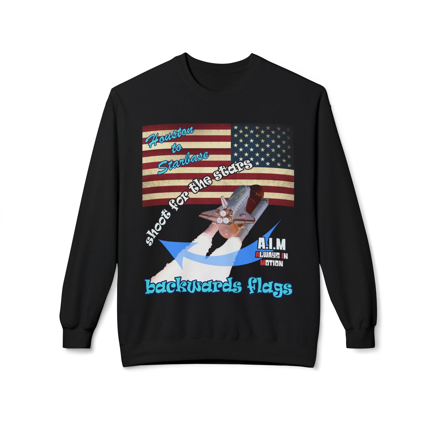 shoot for the stars - Unisex Midweight Softstyle Fleece Crewneck Sweatshirt