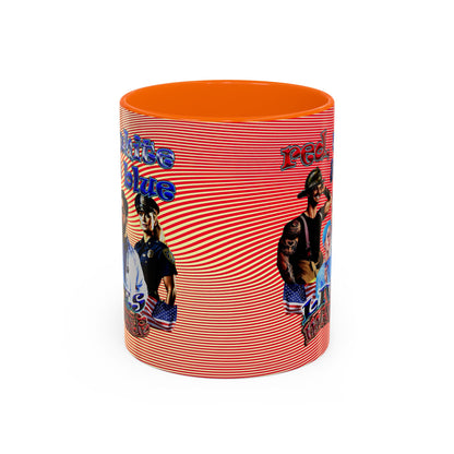 rw&b lives matter - Accent Mug (yellow-orange wave)