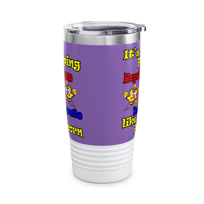 popping like popcorn - Ringneck Tumbler, 20oz (light purple)