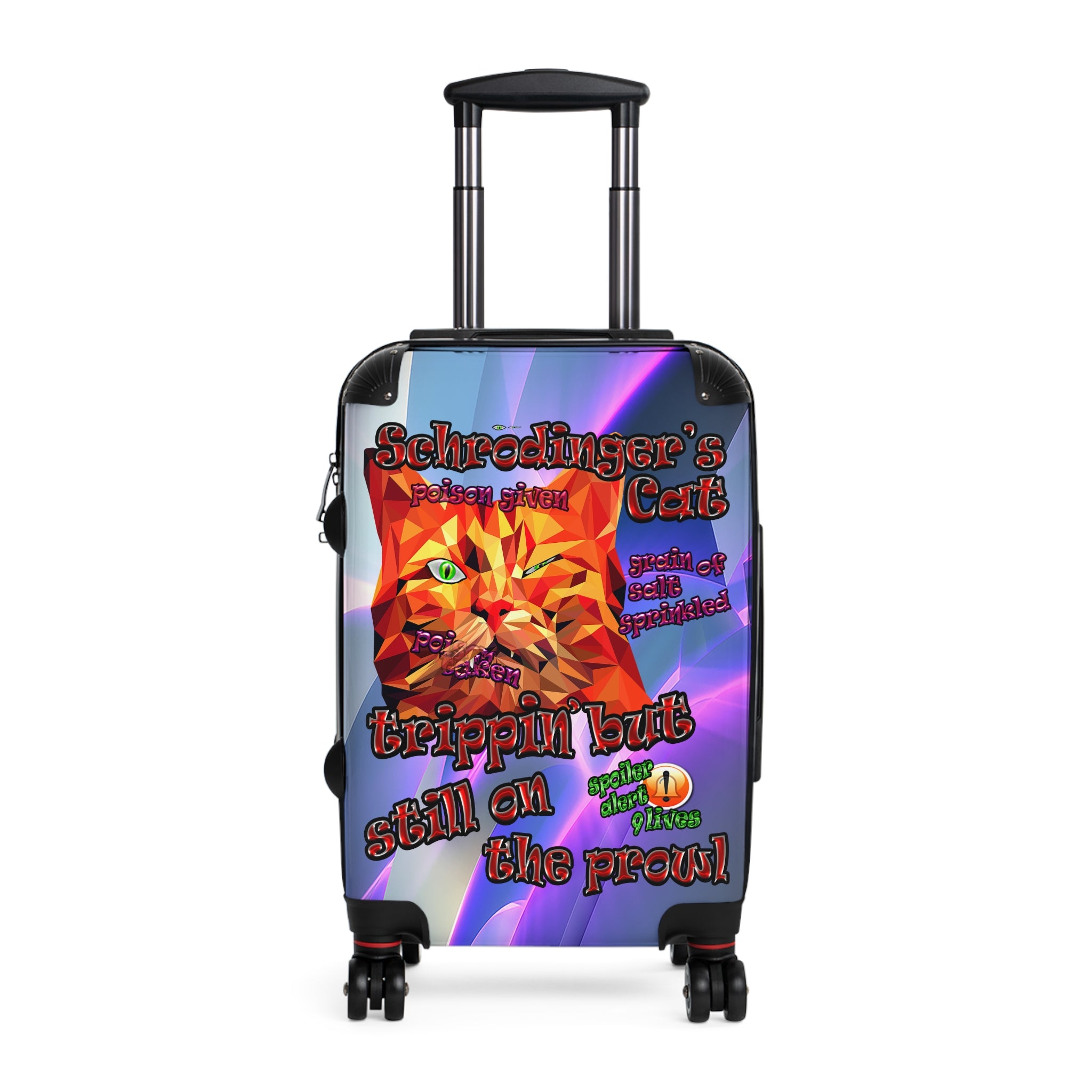 schrodinger's cat - Suitcase (grey-pink wave)