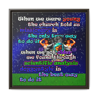 doggystyle - framed canvas art ('snoops' background)