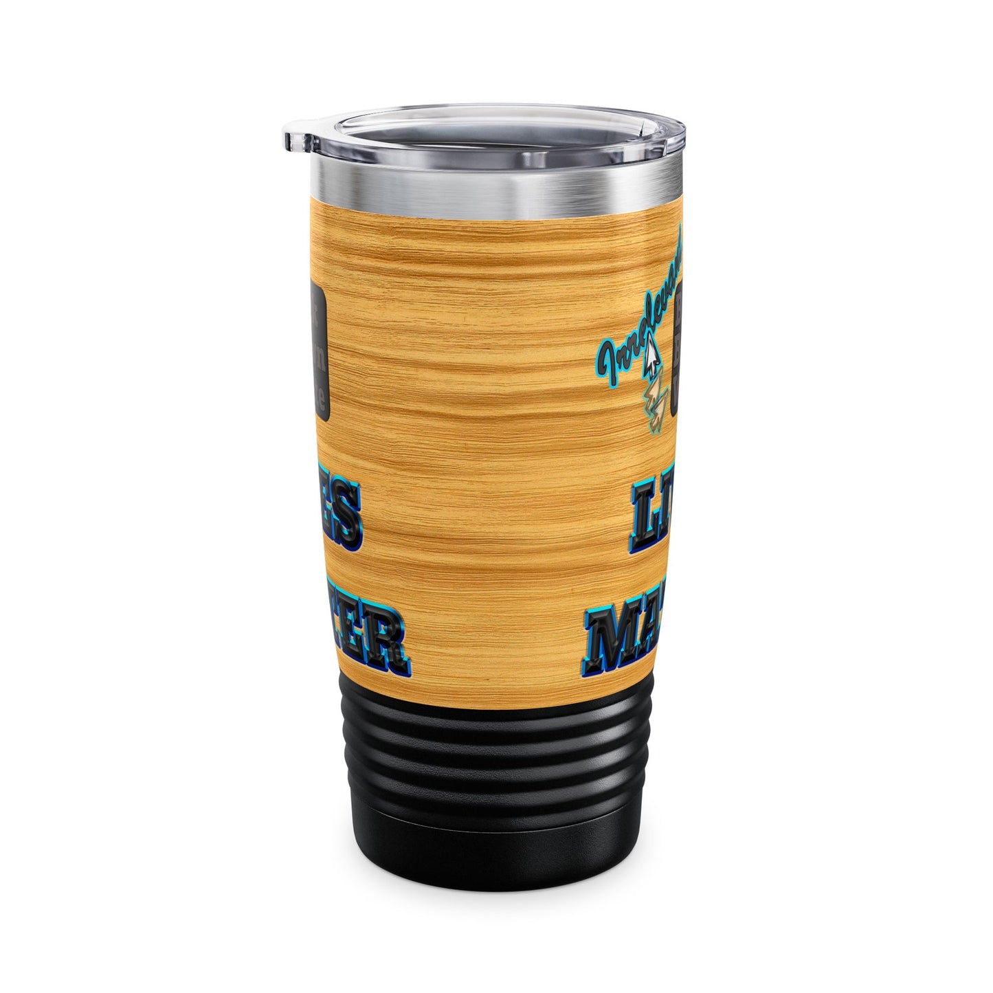 irrelevant - Ringneck Tumbler, 20oz (butterscotch wood finish)