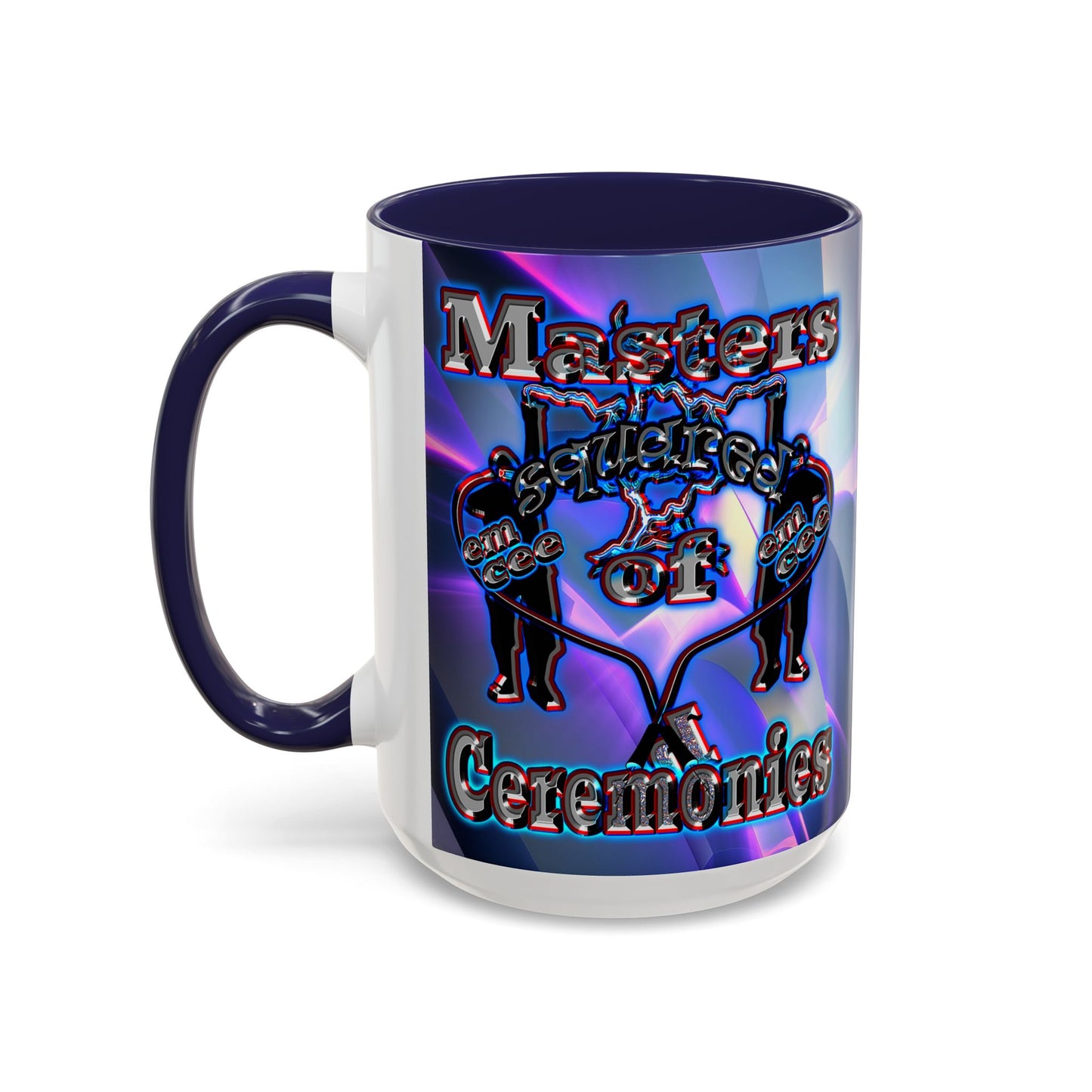 em cee squared - Accent Mug (grey-pink wave)