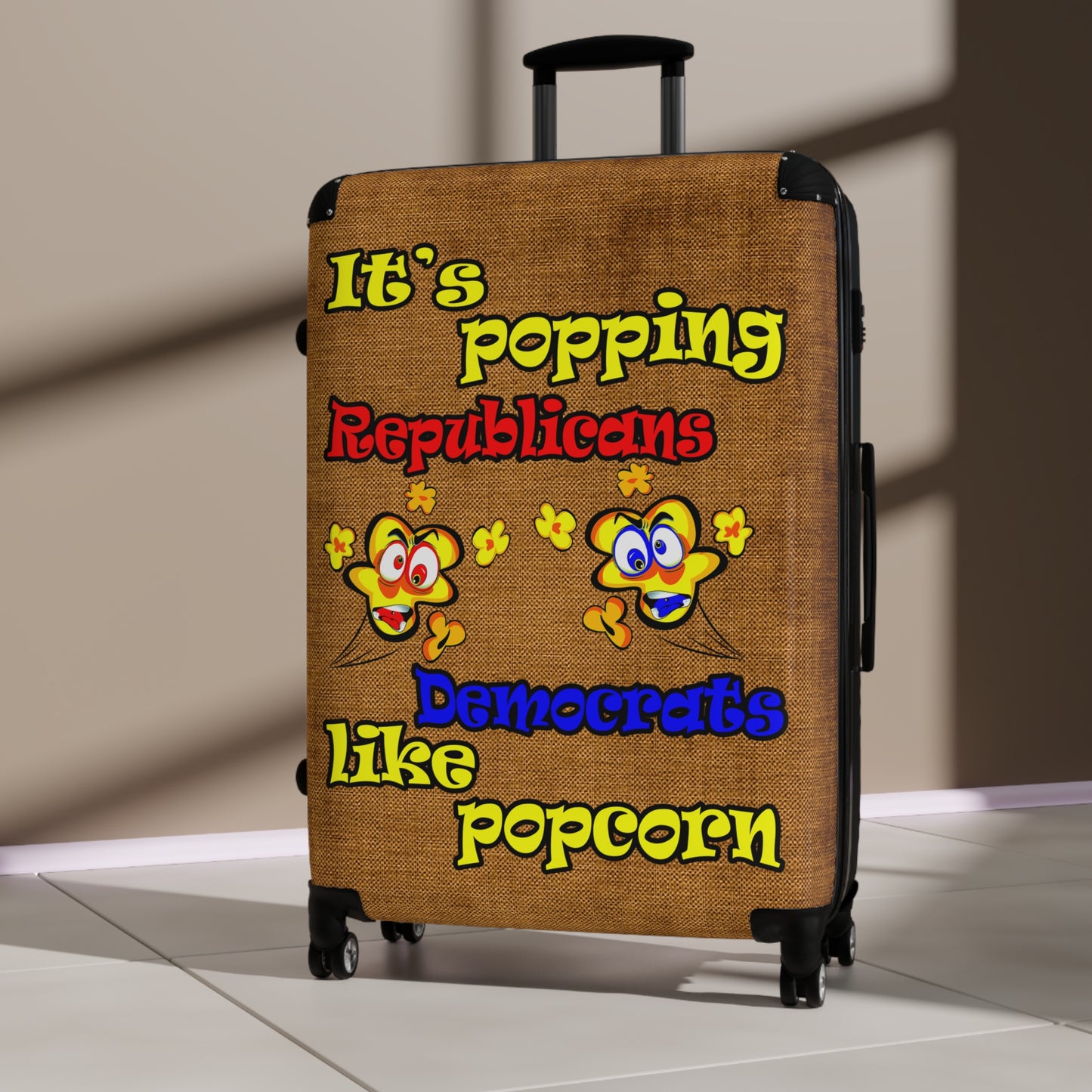 popping like popcorn - Suitcase (brown papyrus)