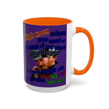 high noon - Accent Mug (purple)