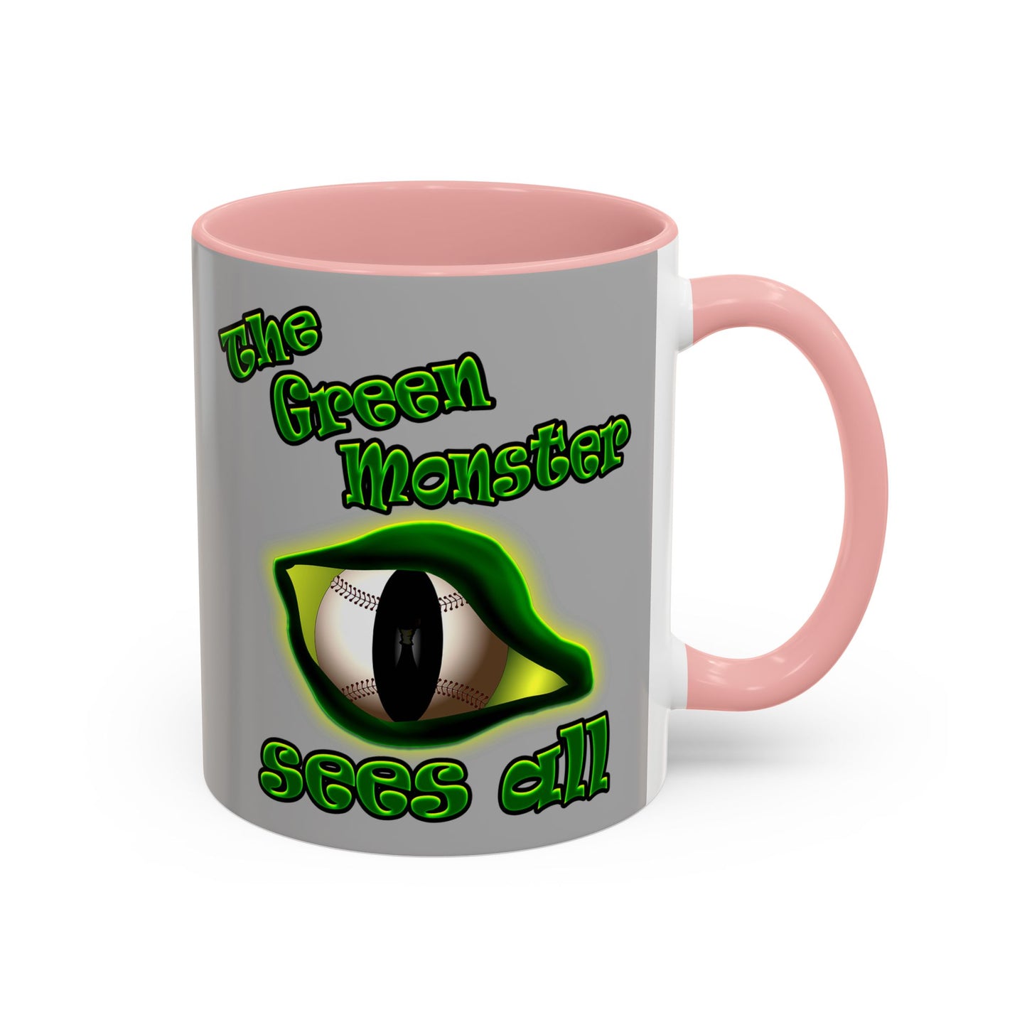 green monster - Accent Mug (light grey)
