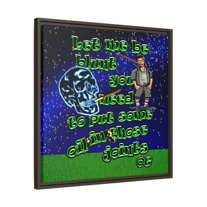 og - framed canvas art ('snoops' background)