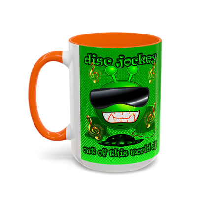 disc jockey - Accent Mug (logo green)