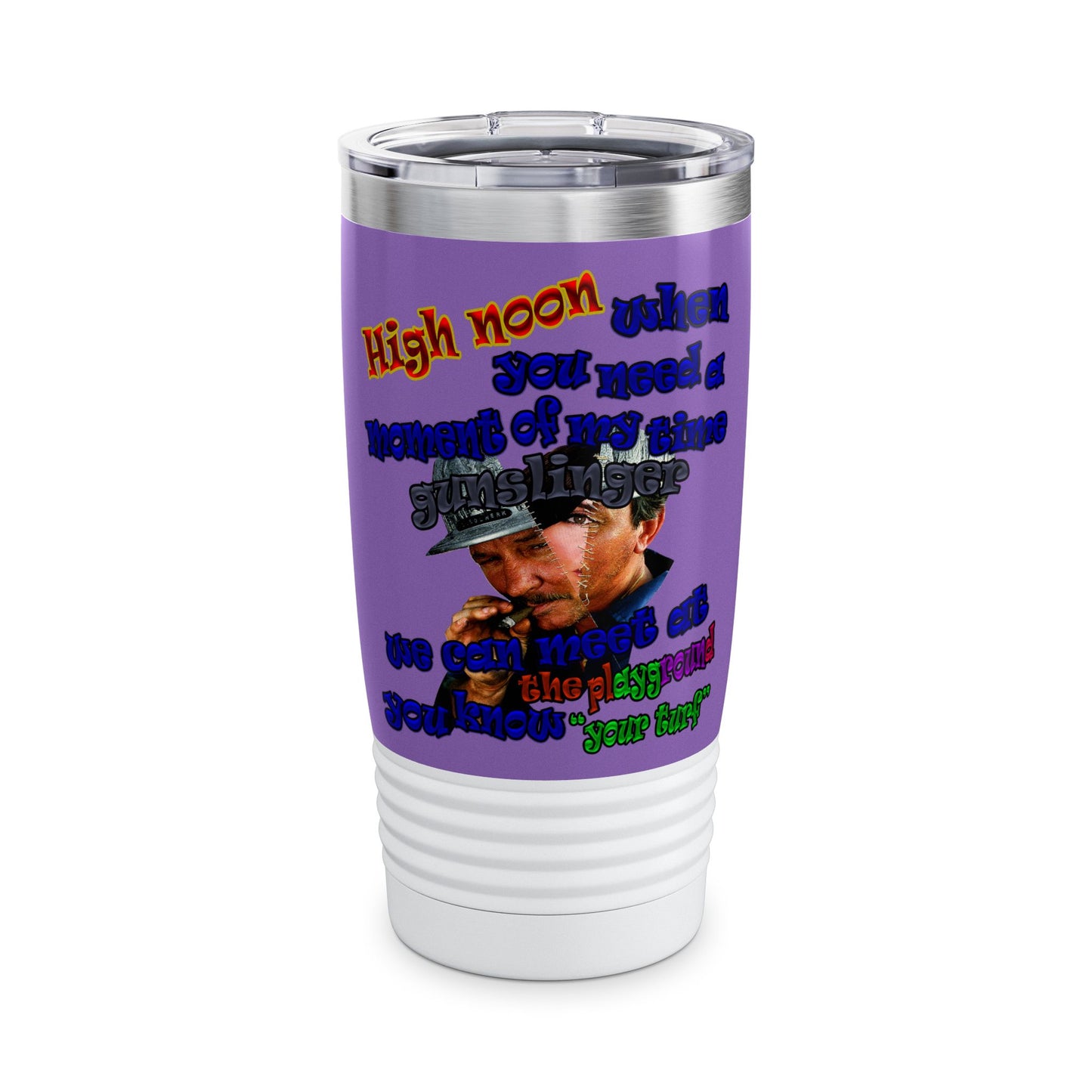 high noon - Ringneck Tumbler, 20oz (light purple)