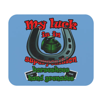 my luck - Mouse Pad (Rectangle) (light blue)