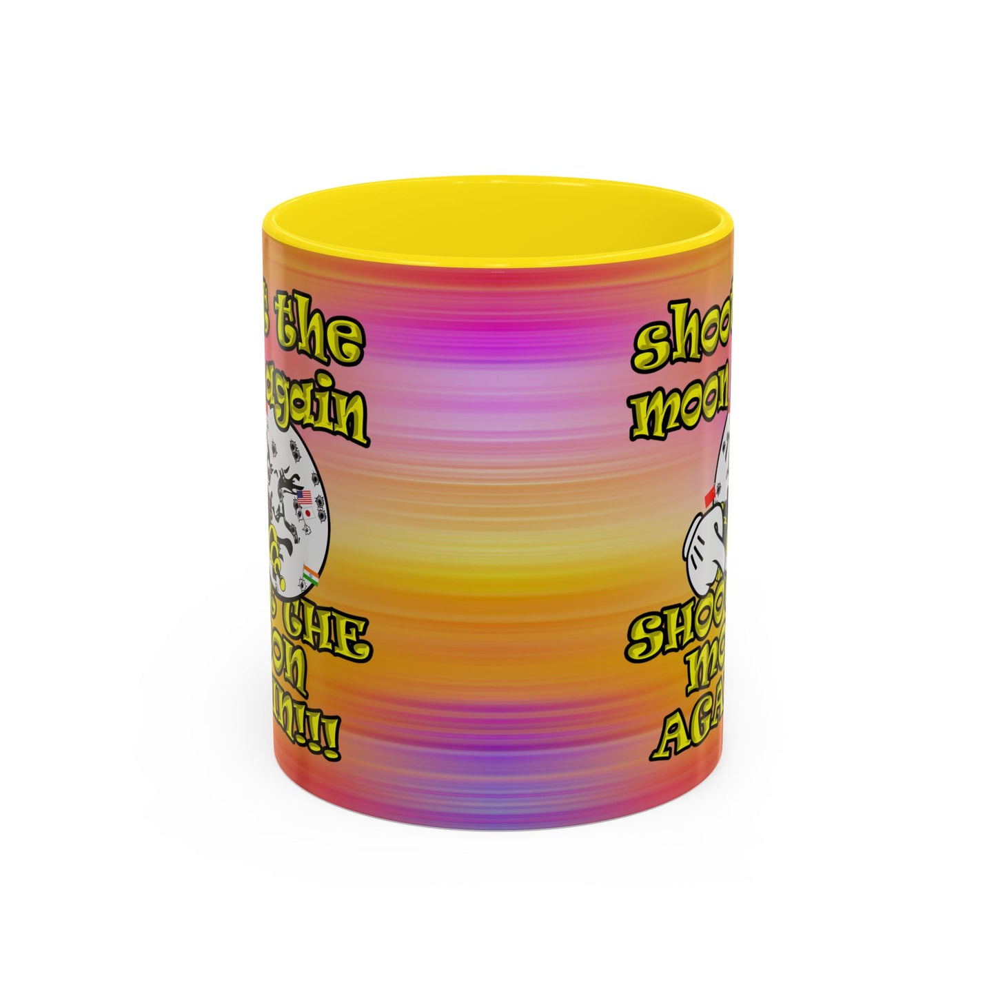 shoot the moon again - Accent Mug (color blur)