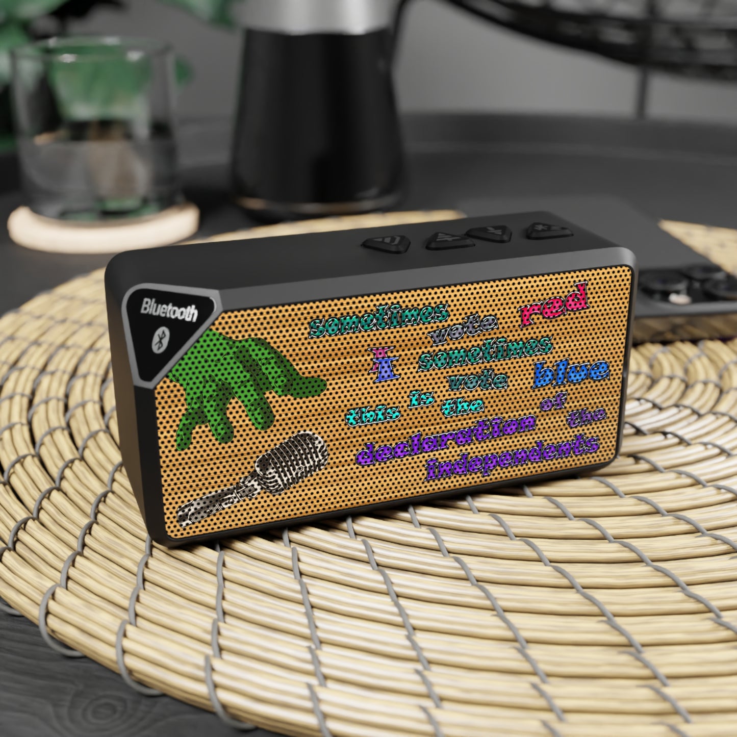 declaration of the independents - Jabba Bluetooth Speaker (butterscotch wood finish)