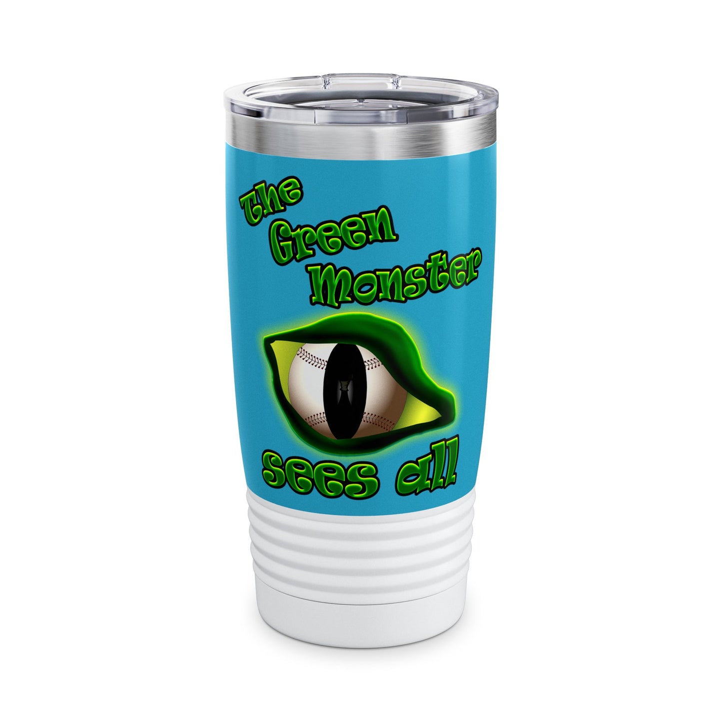 green monster - Ringneck Tumbler, 20oz (turquoise)