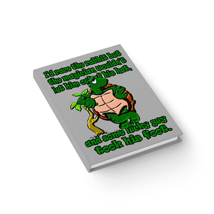 turtle race - journal-lined (light grey)