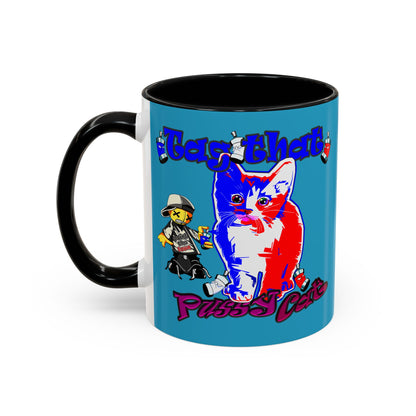 tag that - Accent Mug (turquoise)