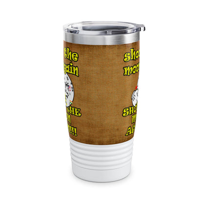 shoot the moon again - Ringneck Tumbler, 20oz (brown papyrus)