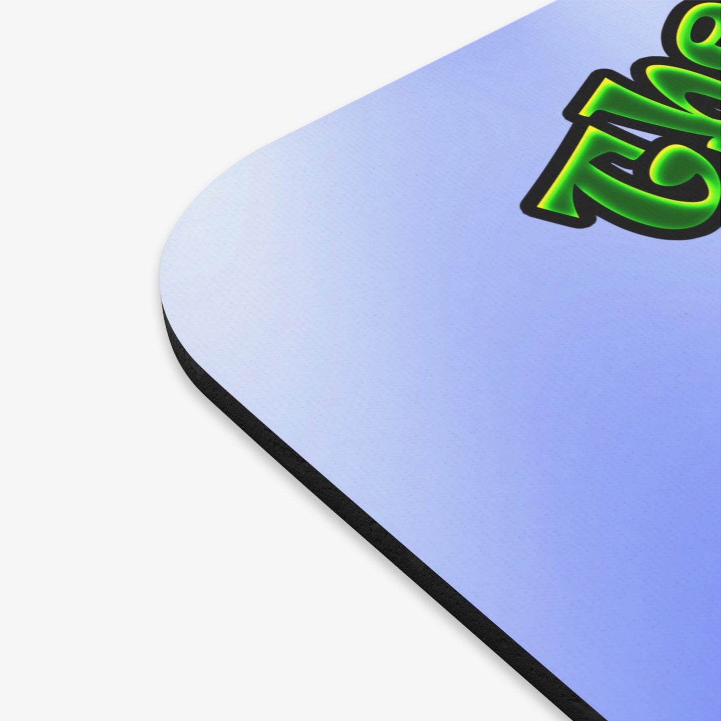 green monster - Mouse Pad (Rectangle) (blue-white wave)