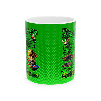 christmas spirits of boston - White Mug (logo green)