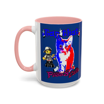 tag that - Accent Mug (dark blue)